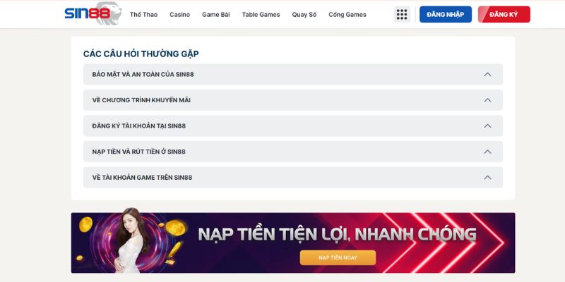 Câu hỏi thường gặp tại nhà cái